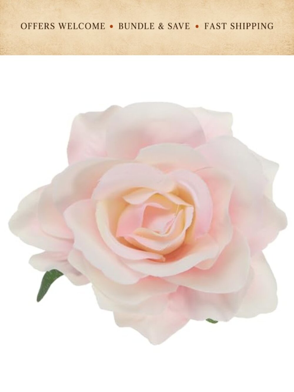 Satin Rose Flower Brooch Pin & Hair Clip for Wedding Party Dress